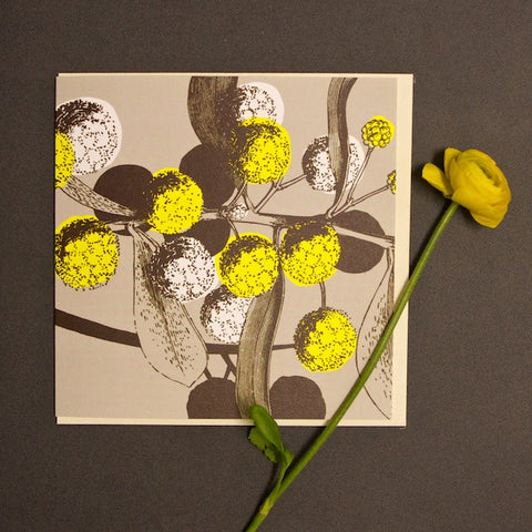 'Yellow Acacia' Greetings Card