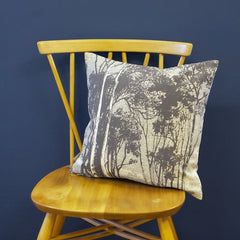 SAMPLE Cushion - 'Woods' French Grey on Cotton